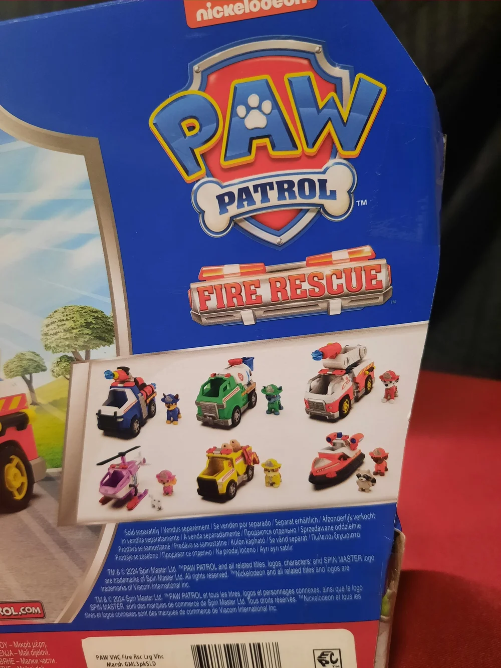Paw Patrol Marshall Fire Rescue Toy Truck - Red & White